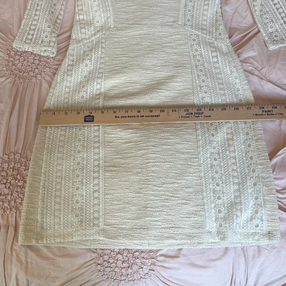 Anthropologie Bordeaux Floral Embroidered Mini Dress - Picture 14 of 15